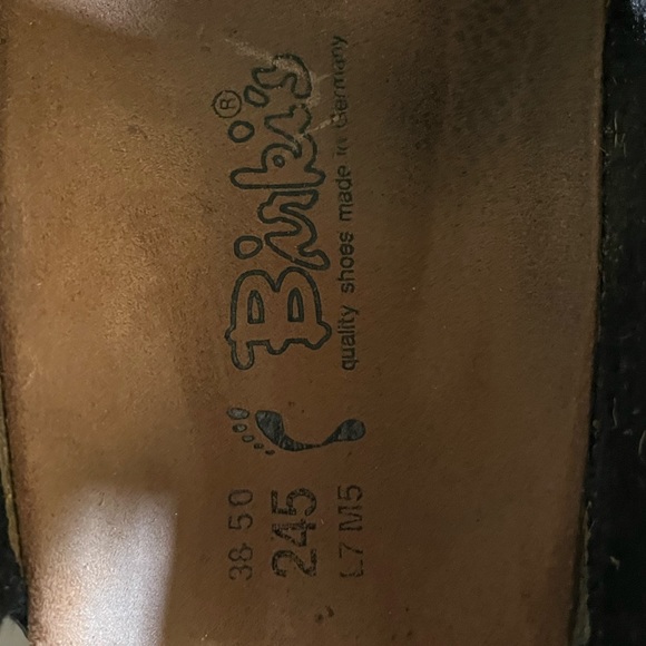 Birki’s/Birkenstock Milano Black Pebbled Leather Sandal EU 38.5 medium/narrow - Picture 7 of 7